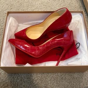 Christian Louboutin Red Pigalle Follies 100mm